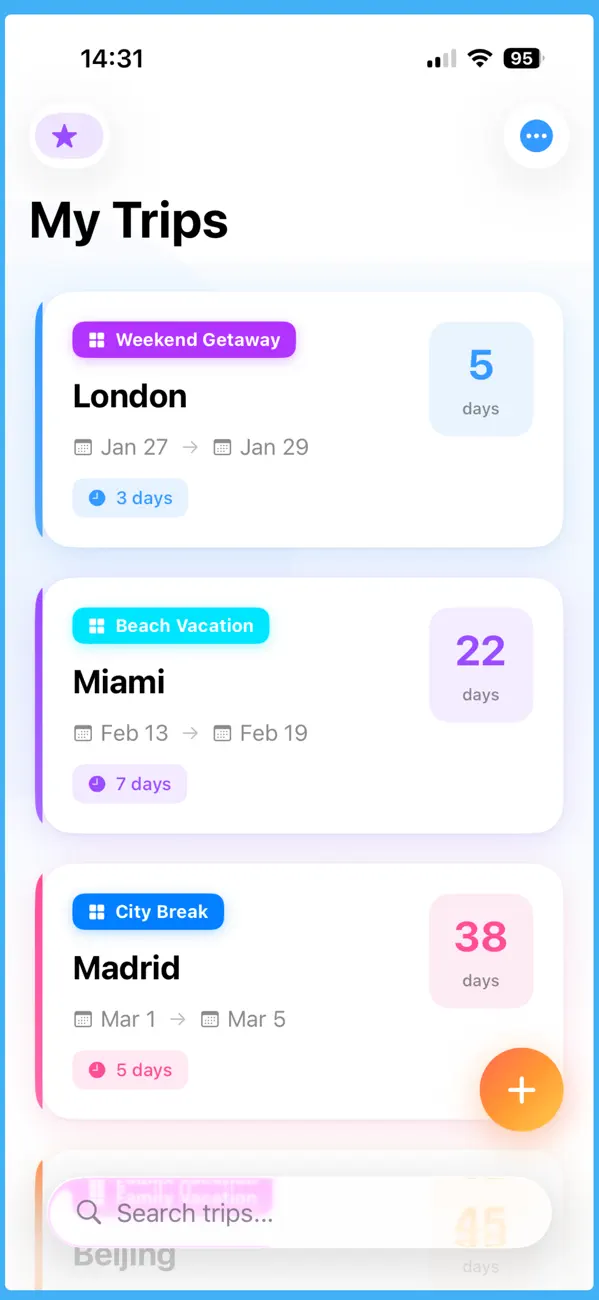 Screenshot #1 pour Trip plan