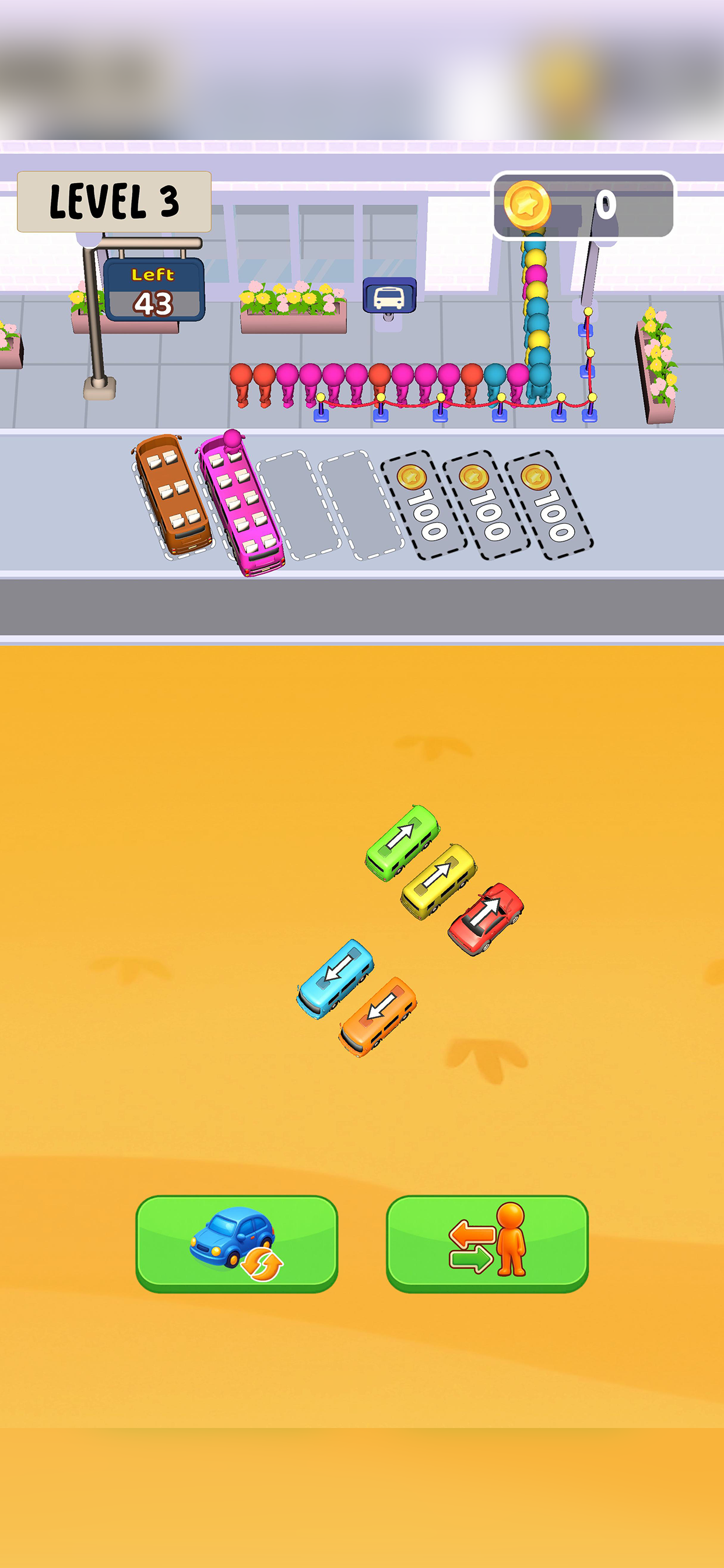 Bus Sorting: Color Match Game screenshot 3