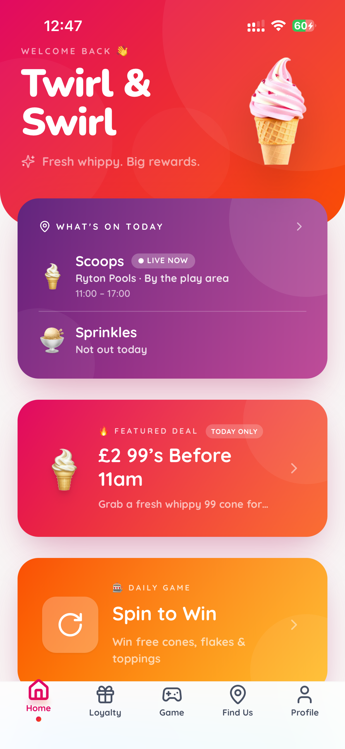 Twirl rewards