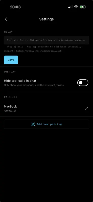 Remote Pi - Coding Agent screenshot 1 of 4