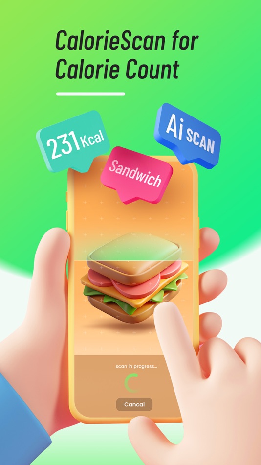 #1. CalorieScan:AI Calorie Tracker (iOS) 由: Runtopia Technology Co.