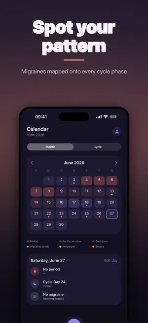 Oria: Migraine & Period screenshot 2