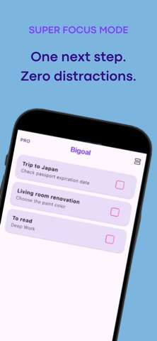 To do list & goals: Bigoal screenshot