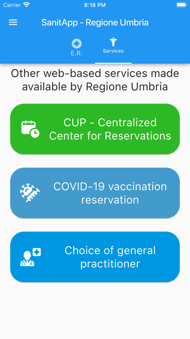 SanitApp - Regione Umbria Screenshot