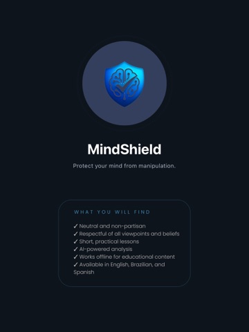 MindShield? iPad screenshot
