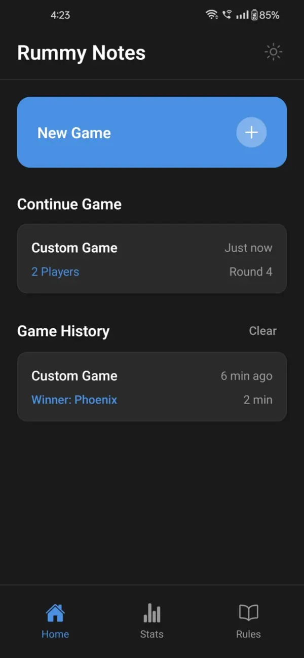 Screenshot #2 pour Offline Rummy Score Card 360