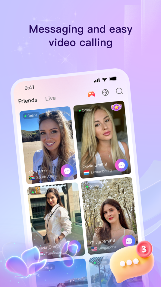 #1. Hayya-Video Chat with Friends (iOS) 由: HAYYA LIMITED