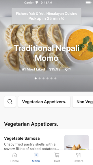 Yaki and Yeti Himalayan iPhone screenshot 2 - Food & Drink app