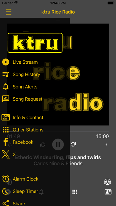 KTRU-LP Rice Radio iPhone screenshot 3 - Entertainment app