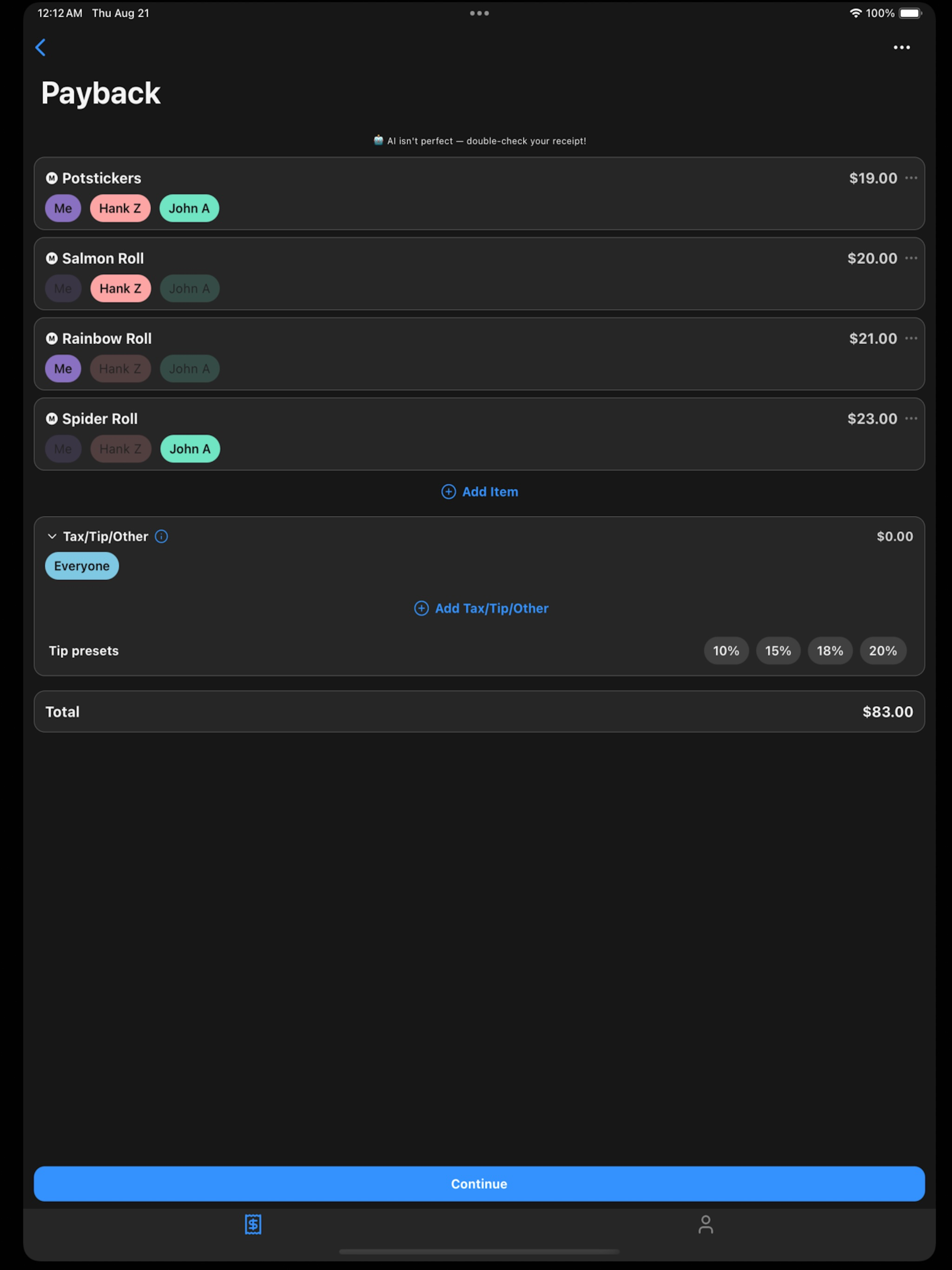 Payback App screenshot 7