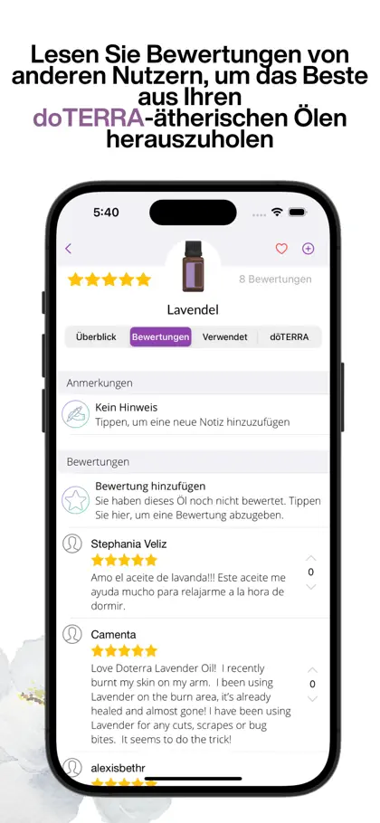 Screenshot 3 di 6 di doTERRA Öle-Leitfaden
