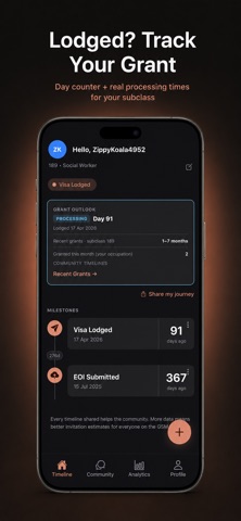 Skilled Visa Tracker: 189 190 iPhone screenshot