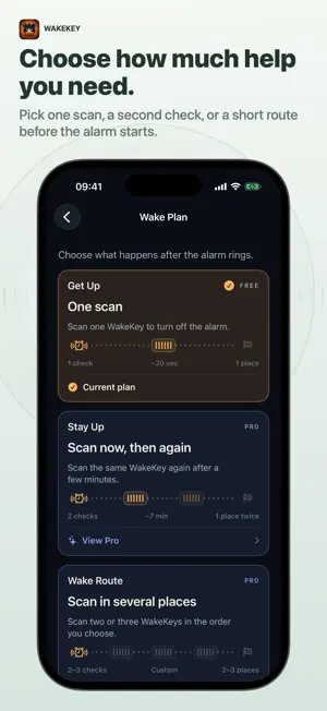 WakeKey: Barcode Alarm Clock screenshot 4