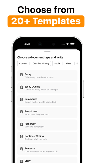 AI Writing Assistant - InkMind Screenshot