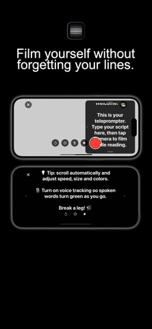 Teleprompter - Script & Camera Screenshot 1 of 6