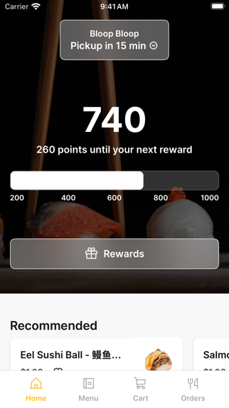 Bloop Bloop To Go iPhone screenshot 1 - Food & Drink app