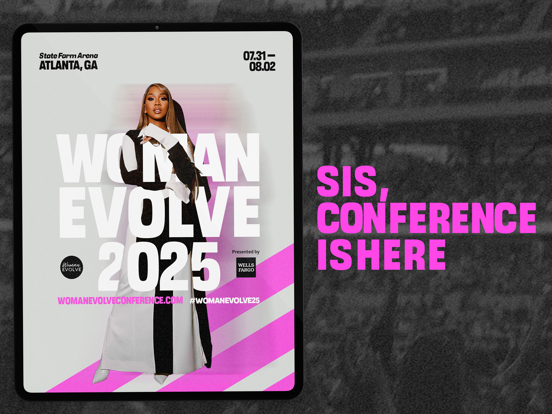 Woman Evolve iPad screenshot 1 - Social Networking app