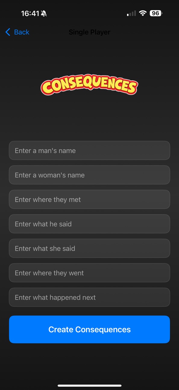 iPhone screenshot