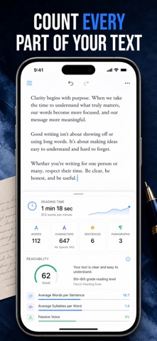 Reading Time Word Counter iPhone screenshot
