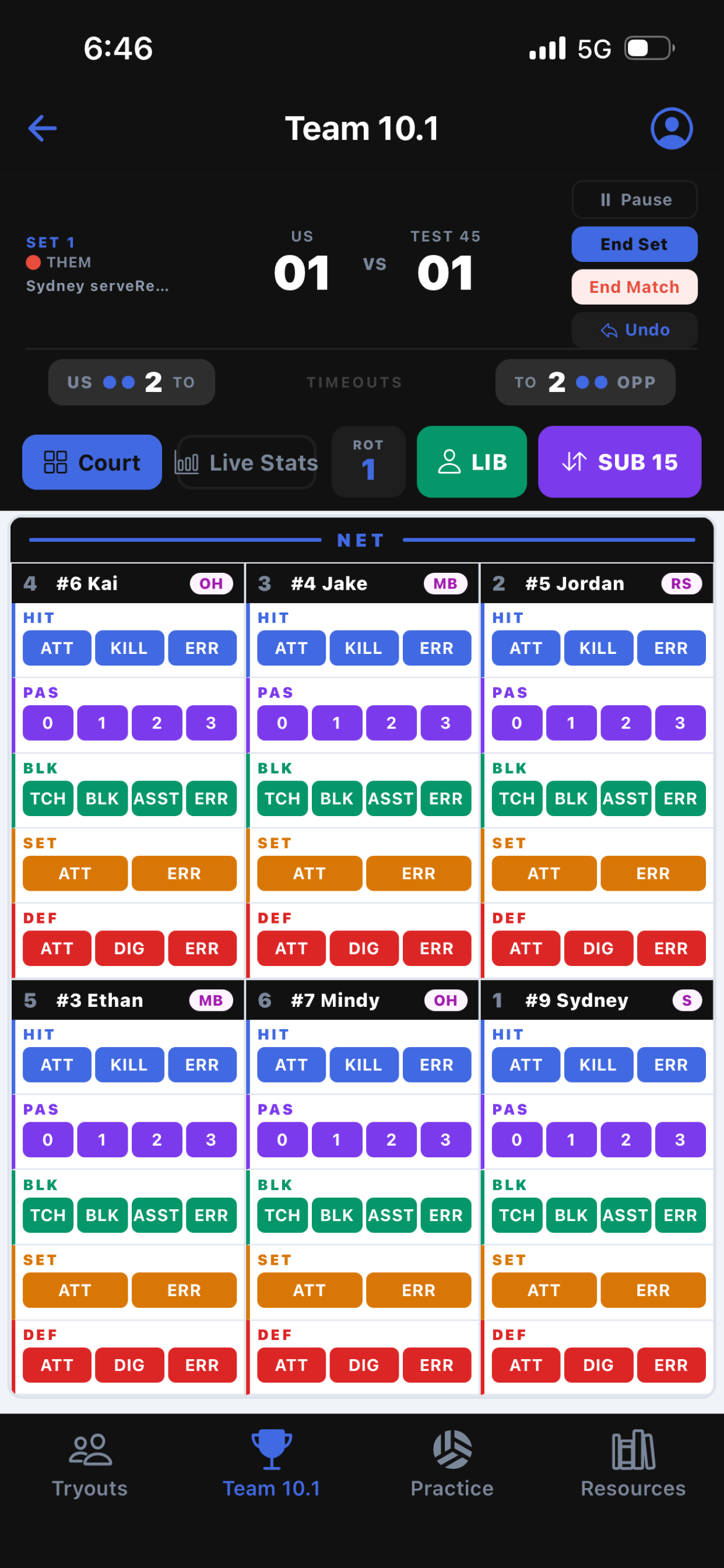 VolleyHQ screenshot 3