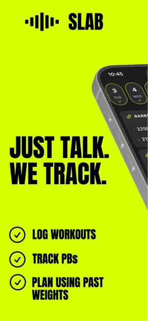 SLAB: Voice Workout Log screenshot 3