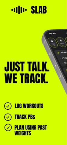 SLAB: Voice Workout Log Screenshot 3 of 7