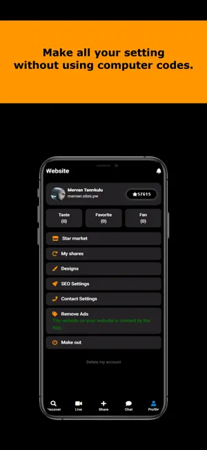 Website App screenshot 1