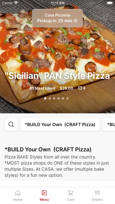 Casa Pizzeria To Go iPhone screenshot 2 - Food & Drink app