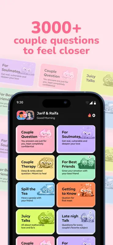 Lovora: Couple Games & Widget screenshot 5 of 8