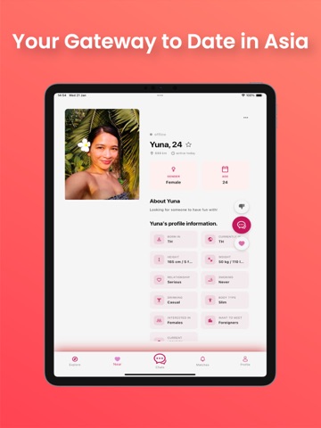 AsiaFlare: Date in Asia iPad screenshot 1