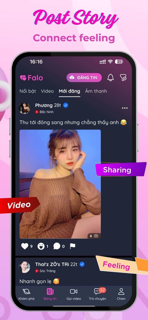 Falo: Dating Video Chat - Esta herramienta facilita la interacción social, permitiendo a los usuarios publicar contenido en "Video" y promover el "Sharing" de sus experiencias diarias.