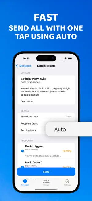Mass Text Message: Group SMS screenshot 2