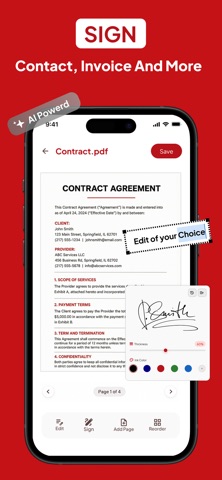 PDF Editor, Converter - Reader iPhone screenshot