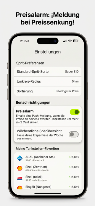 Spritpreise: Tanken App & E10 Screenshot 4 of 4