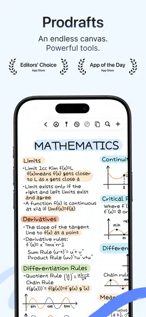 Prodrafts - Infinite Notes screenshot 1