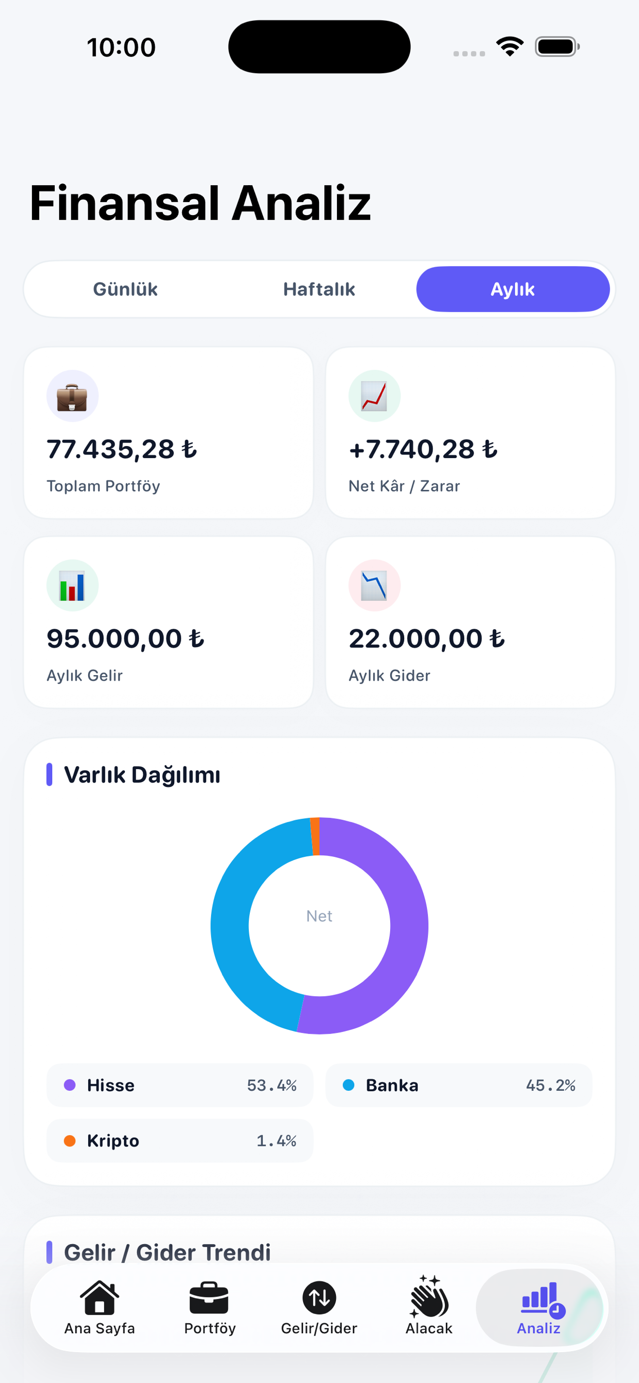 Finansim: Portföy ve Gider screenshot 4