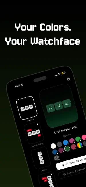 Clockery: Flip Clock Watchface screenshot 4