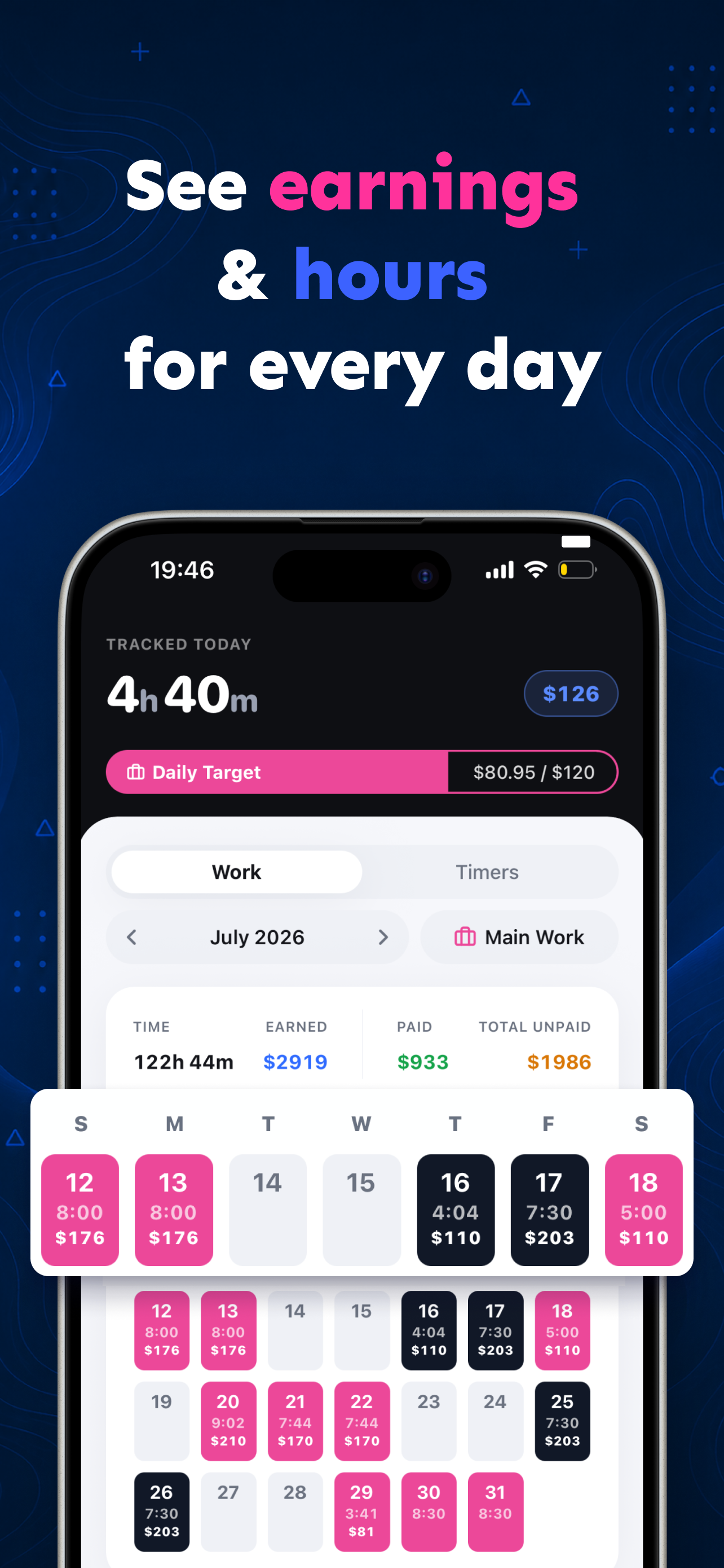 Work hours tracker - Cloq screenshot 4