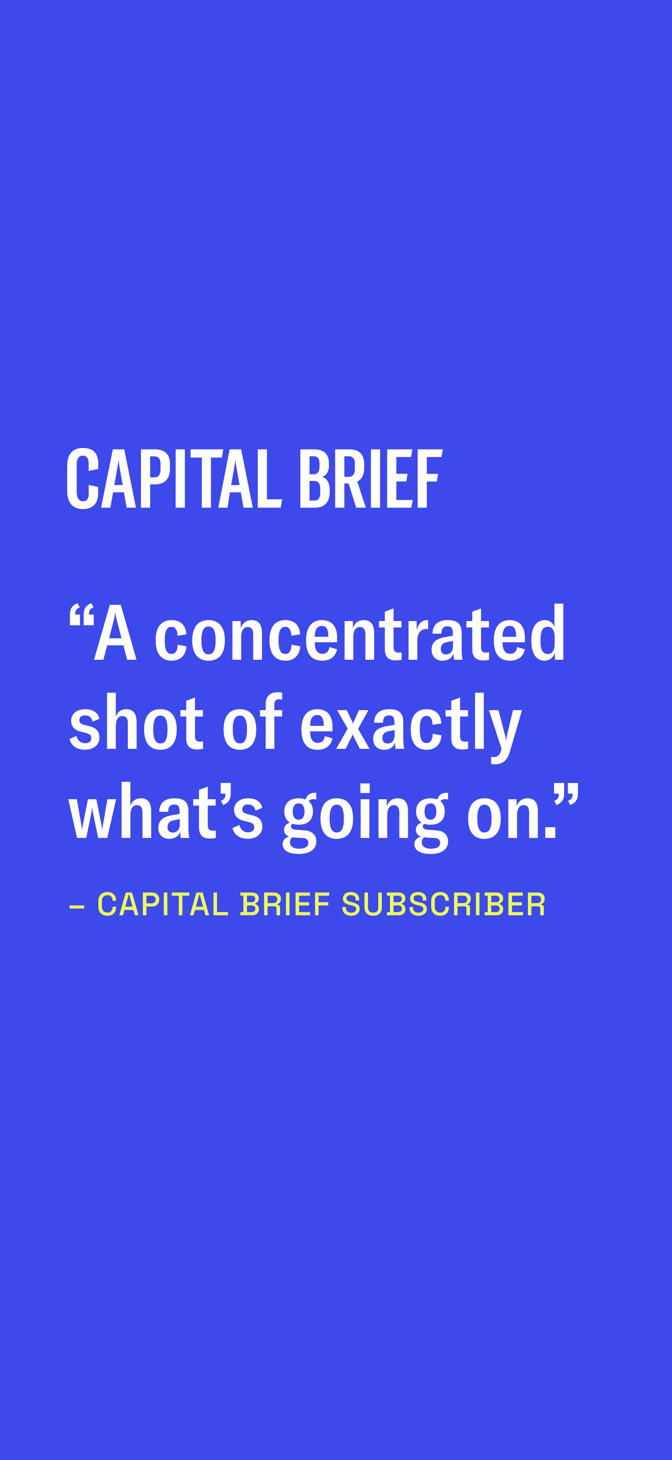 Capital Brief