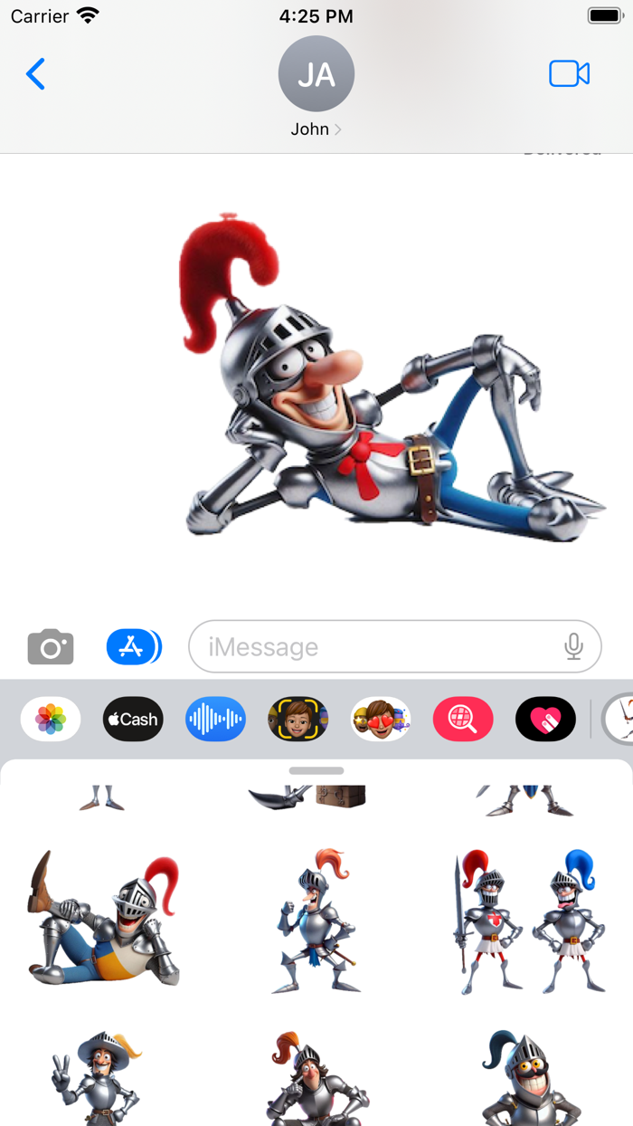 Goofy Knight Stickers