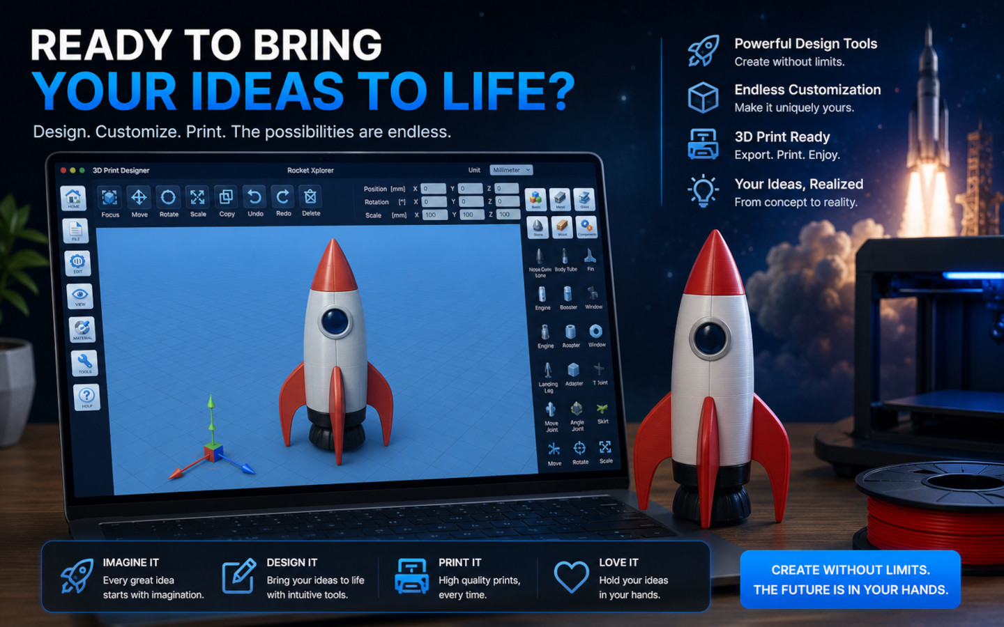 3D Print Designer CAD screenshot 21