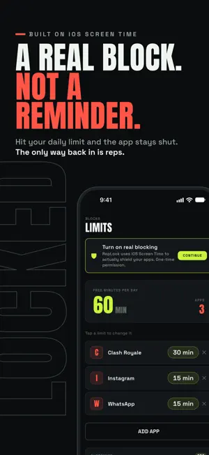 Push Ups App Blocker: RepLock screenshot 4