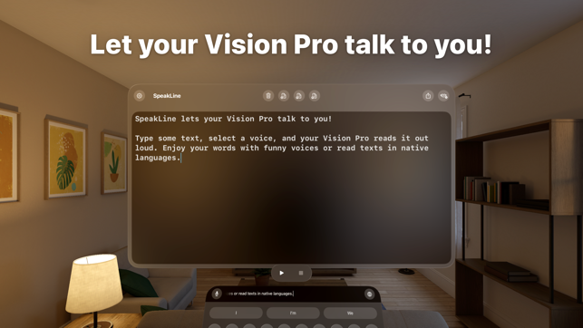 ‎SpeakLine – Text to Speech Screenshot