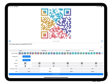 QR Code Generator - CreateCode iPad screenshot
