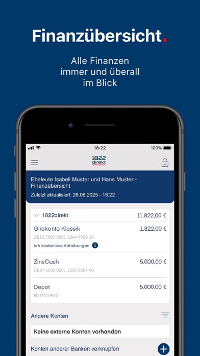1822direkt Banking App Screenshot