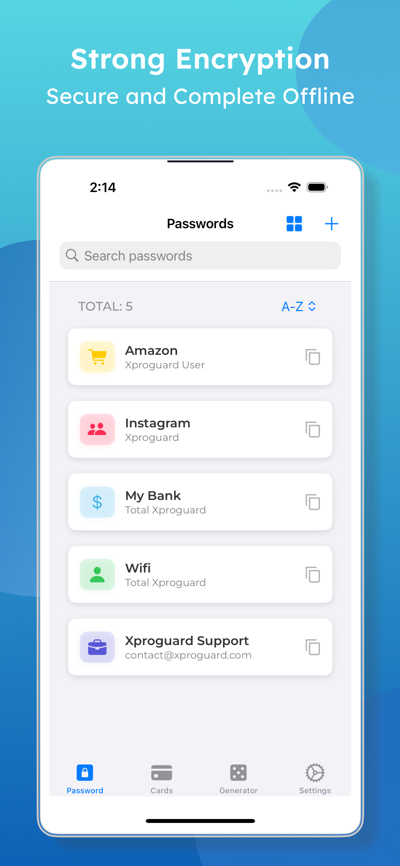 Xproguard Password Manager screenshot 3