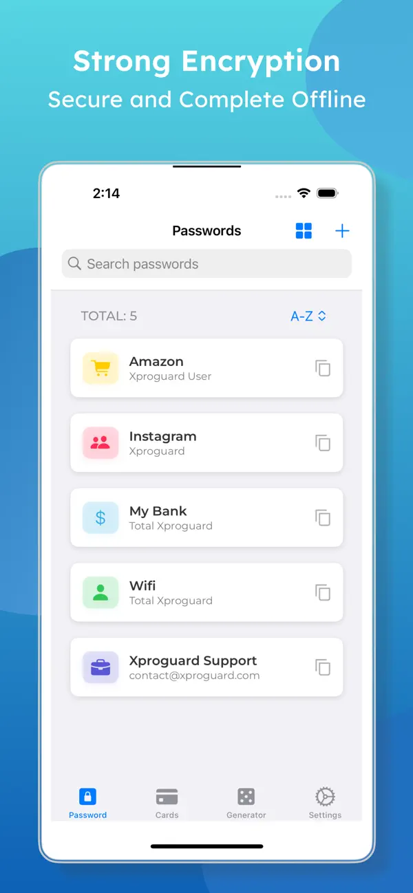 Screenshot #3 pour Xproguard Password Manager