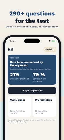 Provklar – Citizenship Test screenshot 1