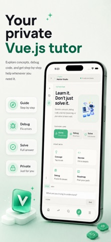 Learn Vue.js & JavaScript iPhone screenshot