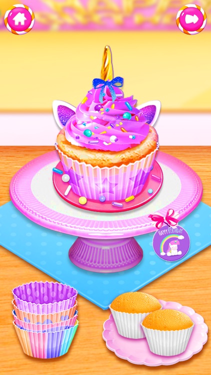做饭游戏: 女生好玩的独角兽厨师做蛋糕公主早餐店小游戏大全